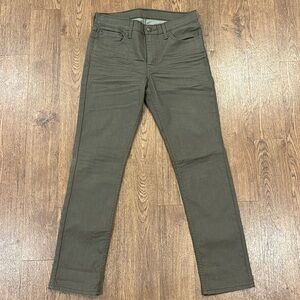 NWOT Levi's 511 Brown Waxed Denim Jeans